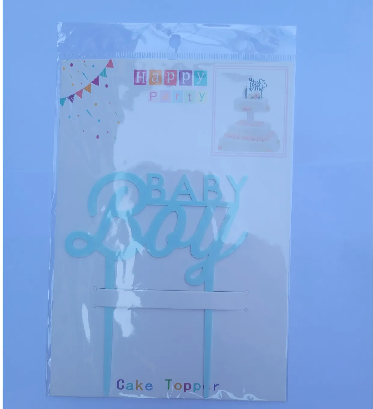 Blue Baby Boy Cake Topper MJ Printing Printing Service