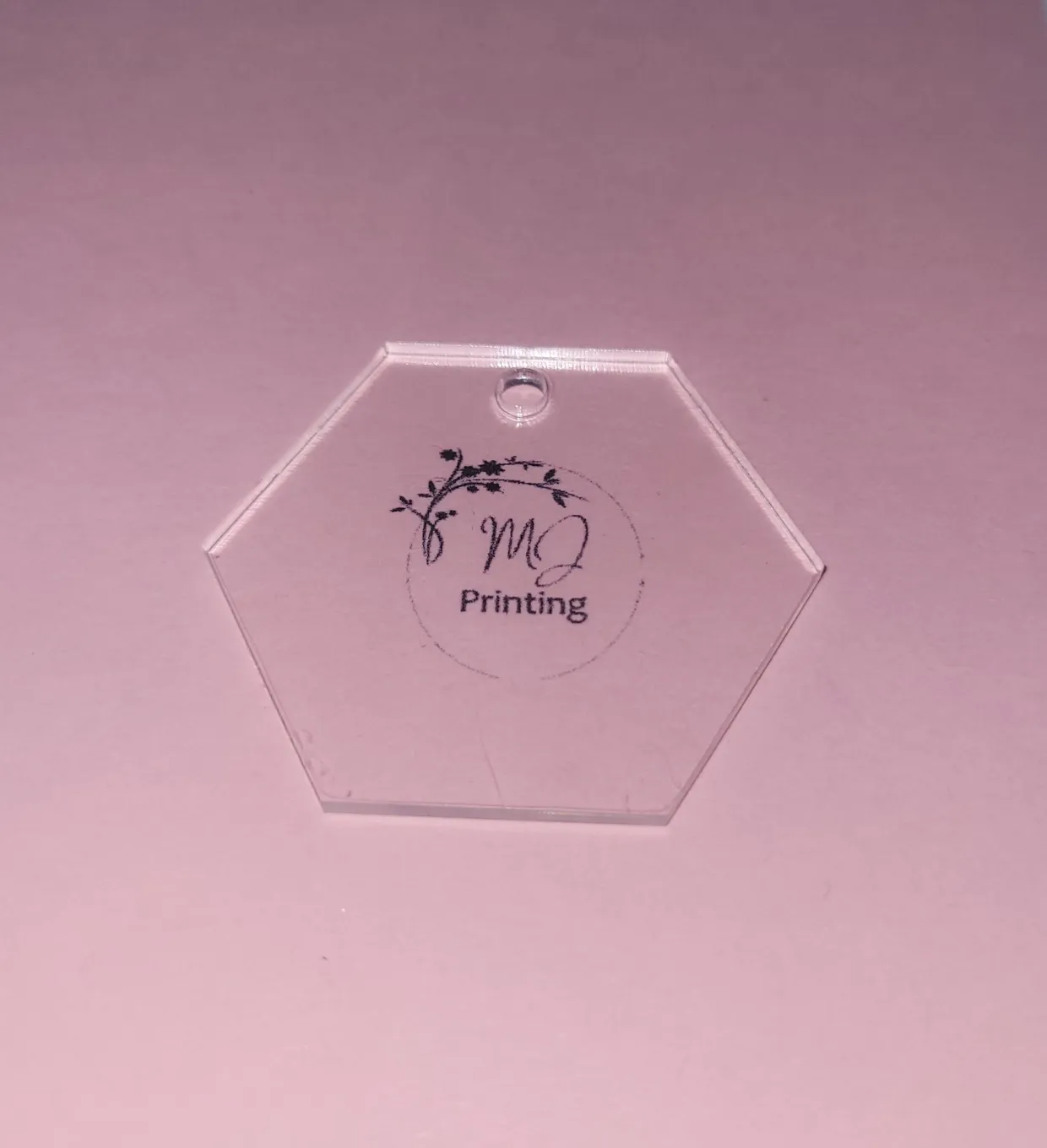 Hexagon Perspex blank MJ Printing Printing Service